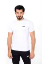 Ribbed Lycra T-Shirt | White