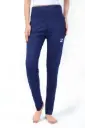 Zipper Leggings | Navy Blue