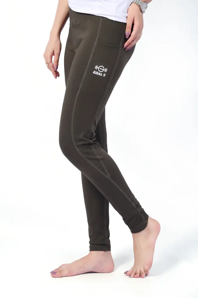 Side Pocket Legging | Olive Green