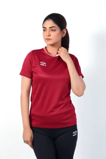 Round Neck T-Shirts | Maroon